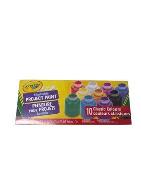 Crayola Washable Project Paints, 10 Pack, Kids Art Paint Supplies